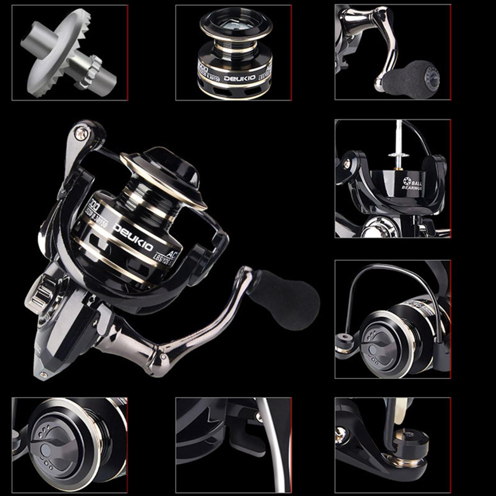 Fishing Reel, 5.2:1 Gear Ratio Saltwater High Freshwater Fishing Wheel , ,