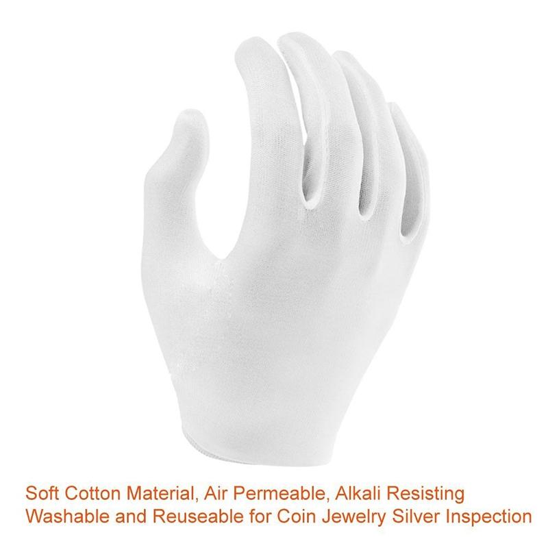 Đôi găng tay cotton trắng 8 &quot; đảm bảo an toàn lao động