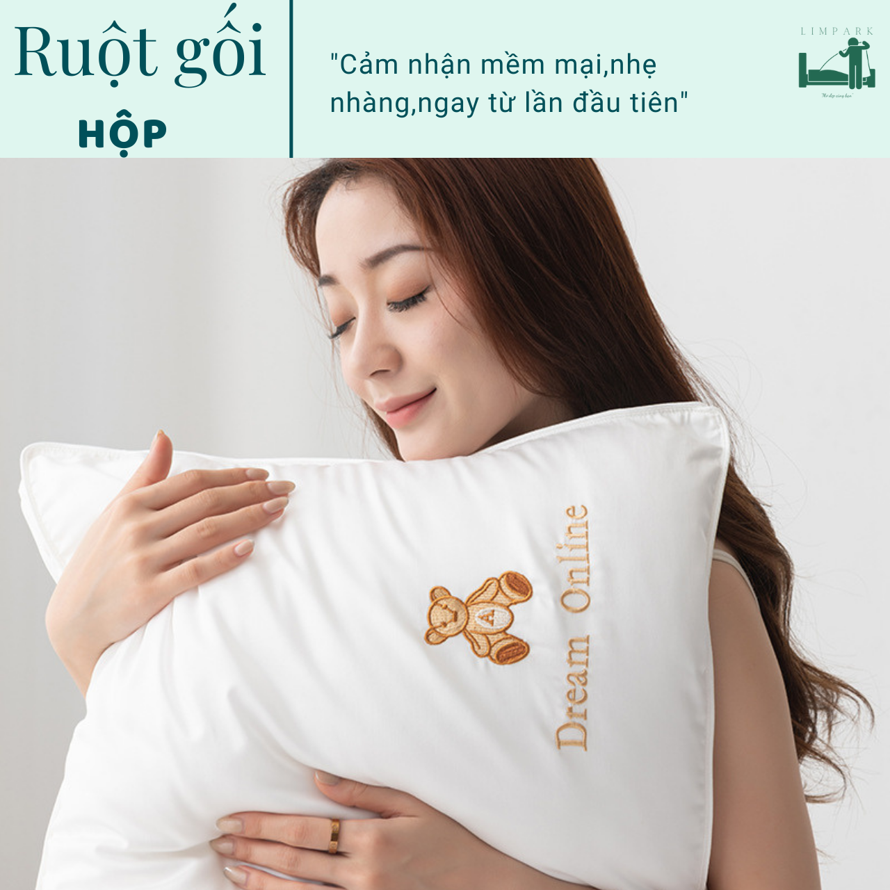 Ruột gối hộp-Ruột gối nằm LÔNG VŨ nhân tạo-Đầy đủ Kích Thước và nhận KT theo yêu cầu khách hàng-BH 1 ĐỔI 1