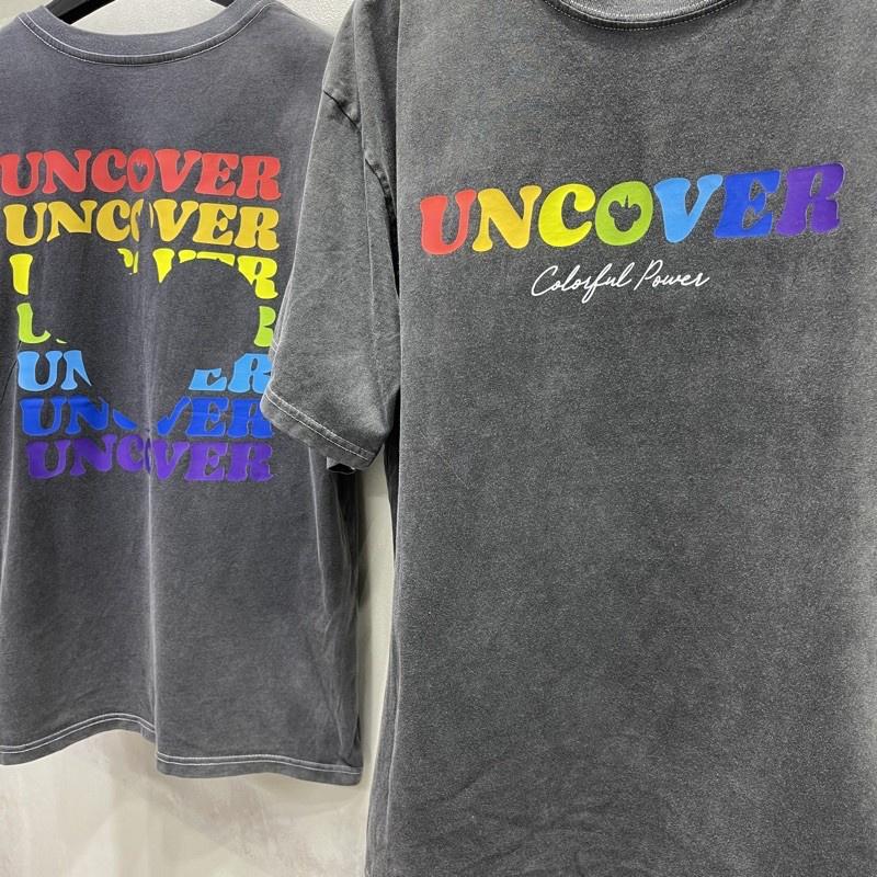 Áo thun UNCOVER Wash 7 màu áo thun wash tee Xám full tag nam nữ - Gin Store