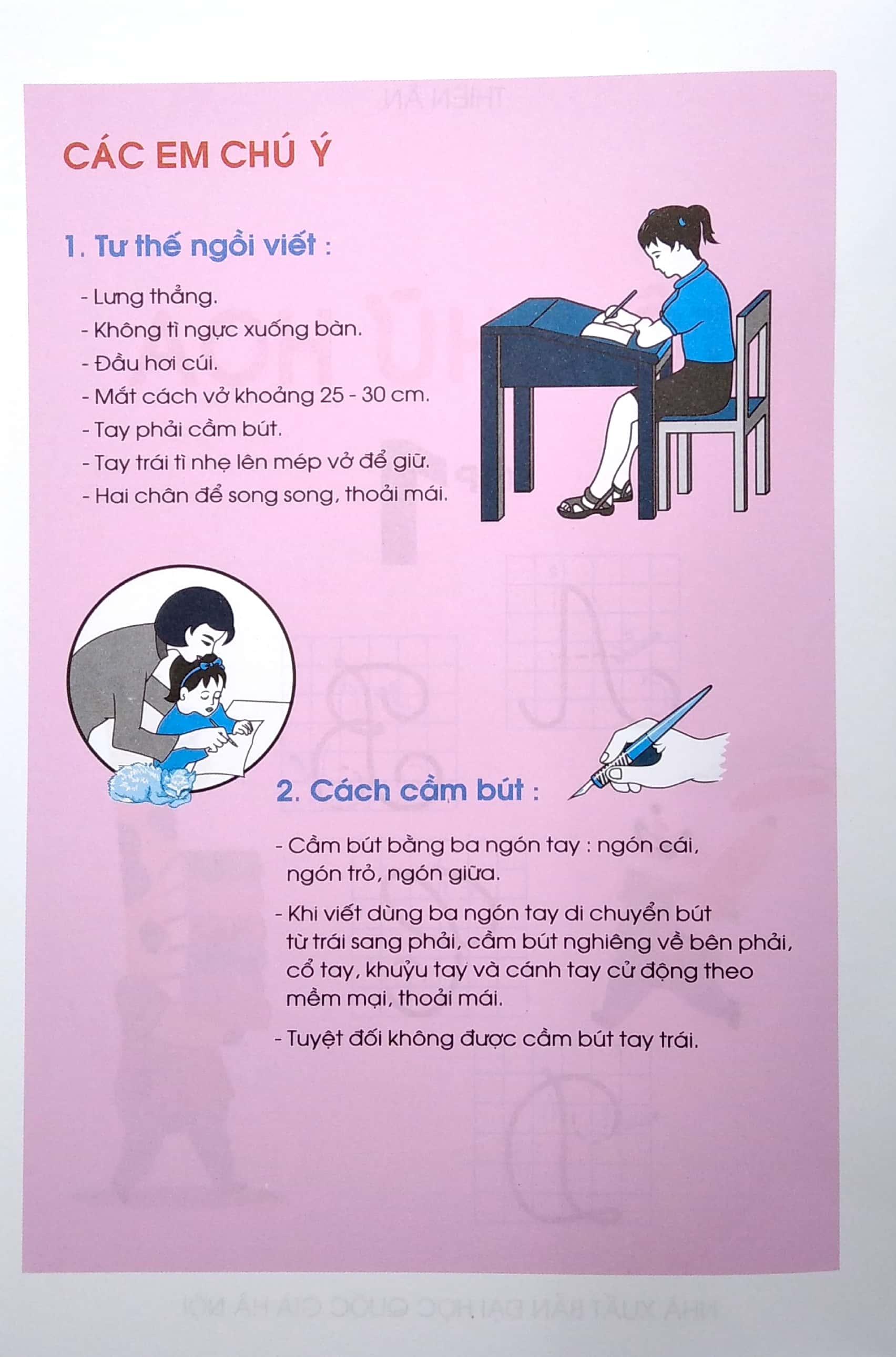 Luyện Viết Theo Mẫu Chữ Mới - Tô chữ Hoa - Lớp 1