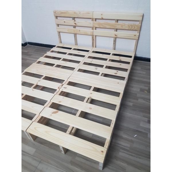 GIƯỜNG PALLET CHÂN CAO 20CM CÓ ĐẦU GIƯỜNG GIÁ RẺ