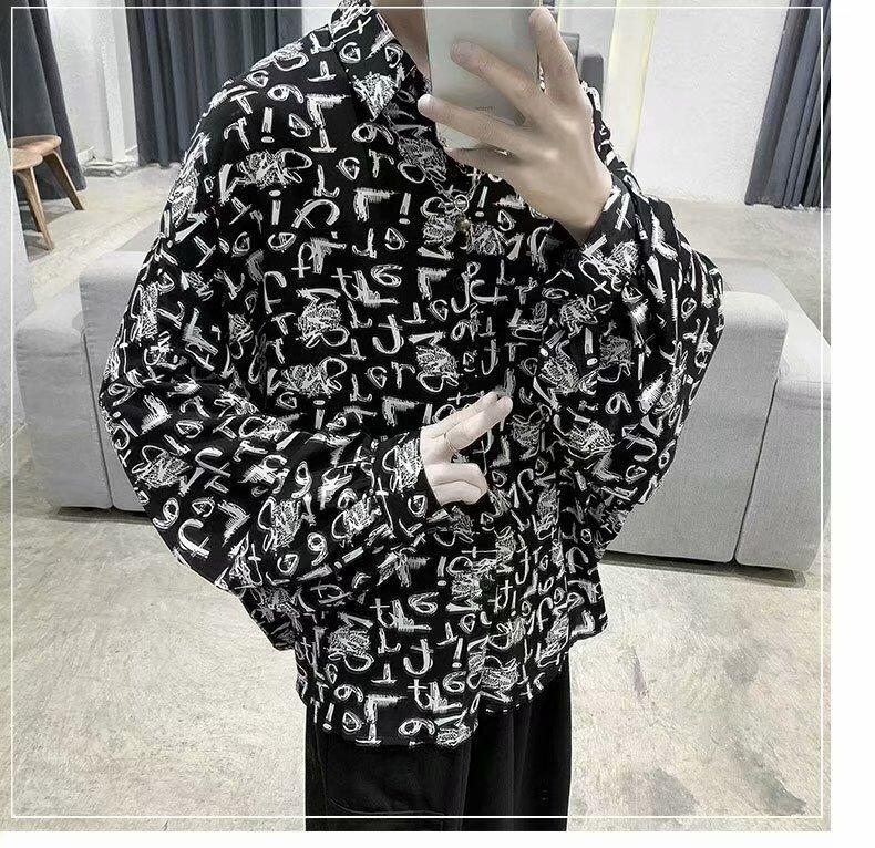 Áo Sơ Mi Nam Tay Dài Dáng Rộng Có 2 Màu