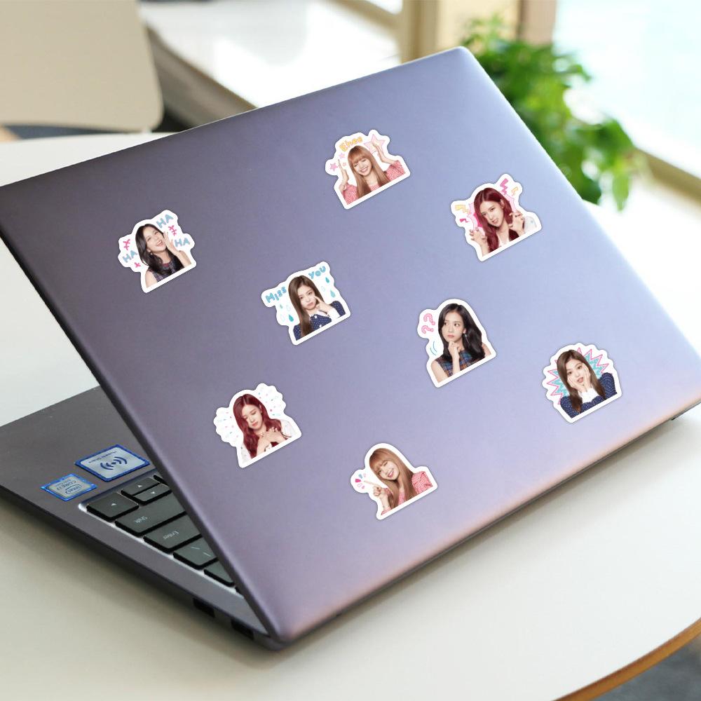 Sticker Black Pink Cắt Sẵn Hình Dán Trang Trí Mũ Bảo Hiểm Laptop Điện Thoại Ván Trượt Sổ tay Notebook