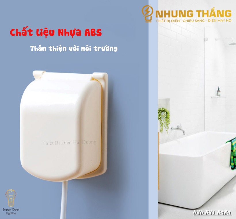 Nắp Đậy Ổ Cắm Điện - An Toàn , Bảo Vệ Trẻ Nhỏ - Chống Thấm Nước, Chống Bụi Bẩn, Chống Giật