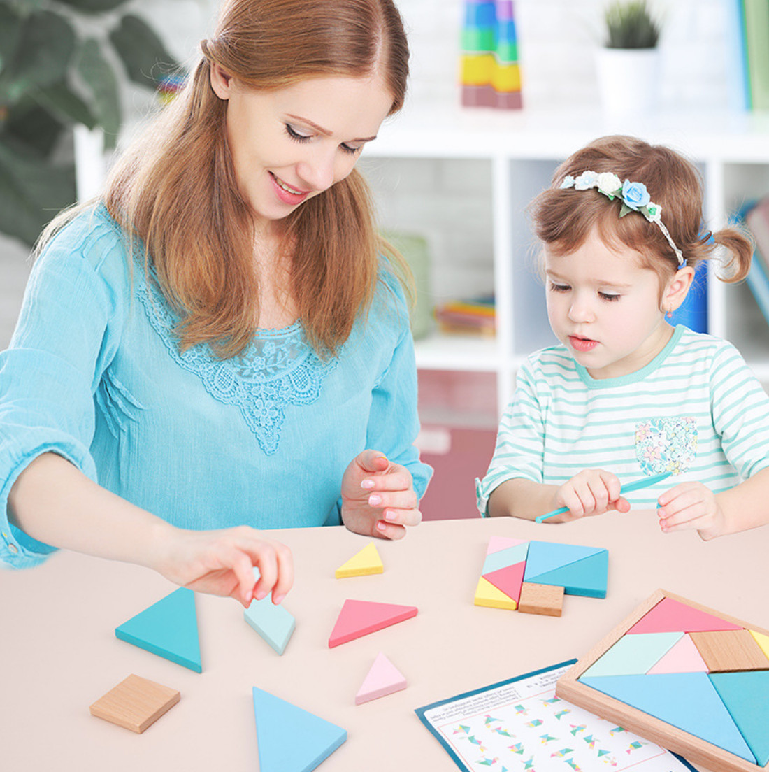 Bộ Xếp Hình Tangram 7 Miếng Thiết Kế Mới Nhất. Đồ Chơi Giáo Dục Sớm Phát Triển Tư Duy Cho Bé Từ 2 Tuổi ETED20NYN1663