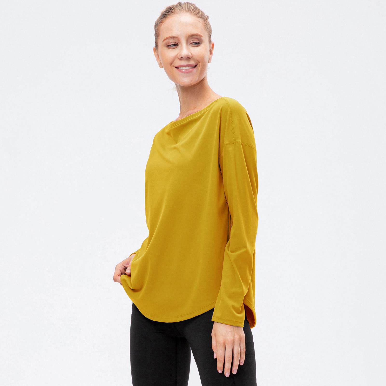 Áo thun thoáng khí cho nữ tập thể dục, yoga dài tay