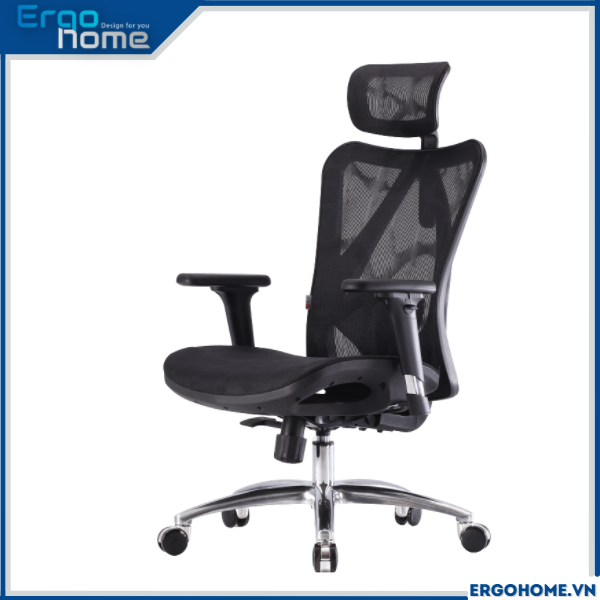 Ghế SIHOO M57 Ergohome - Ghế lưới thiết kể chuẩn Công thái học Ergonomic, điều chỉnh lưng bảo vệ cột sống - ERGOHOME