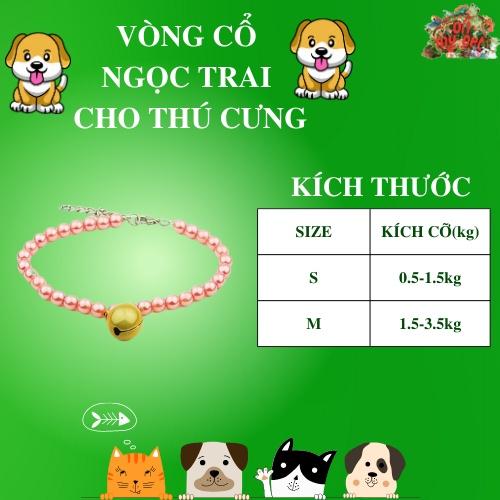 Vòng cổ ngọc trai cho thú cưng trở nên sang chảnh hơn