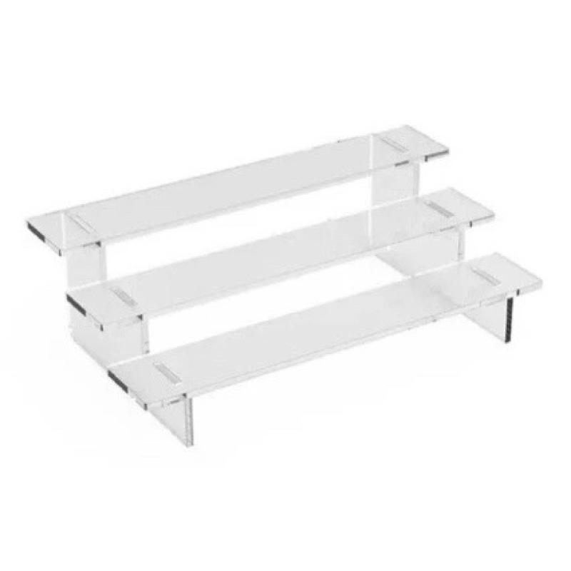 Kệ Mica trưng bày sản phẩm ,dày 4mm,( Dài 40cm, Rộng 5cm, Cao 3cm Mỗi tầng ) lắp ghép, thiết kế theo yêu cầu - 4 Tầng