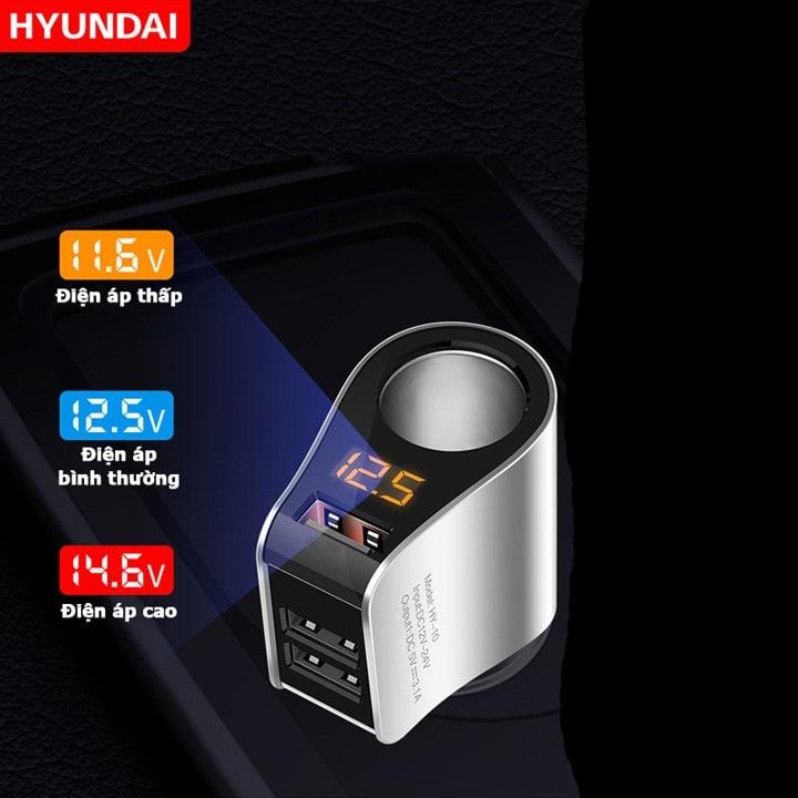 Tẩu Sạc Hyundai HY-10 Chính Hãng