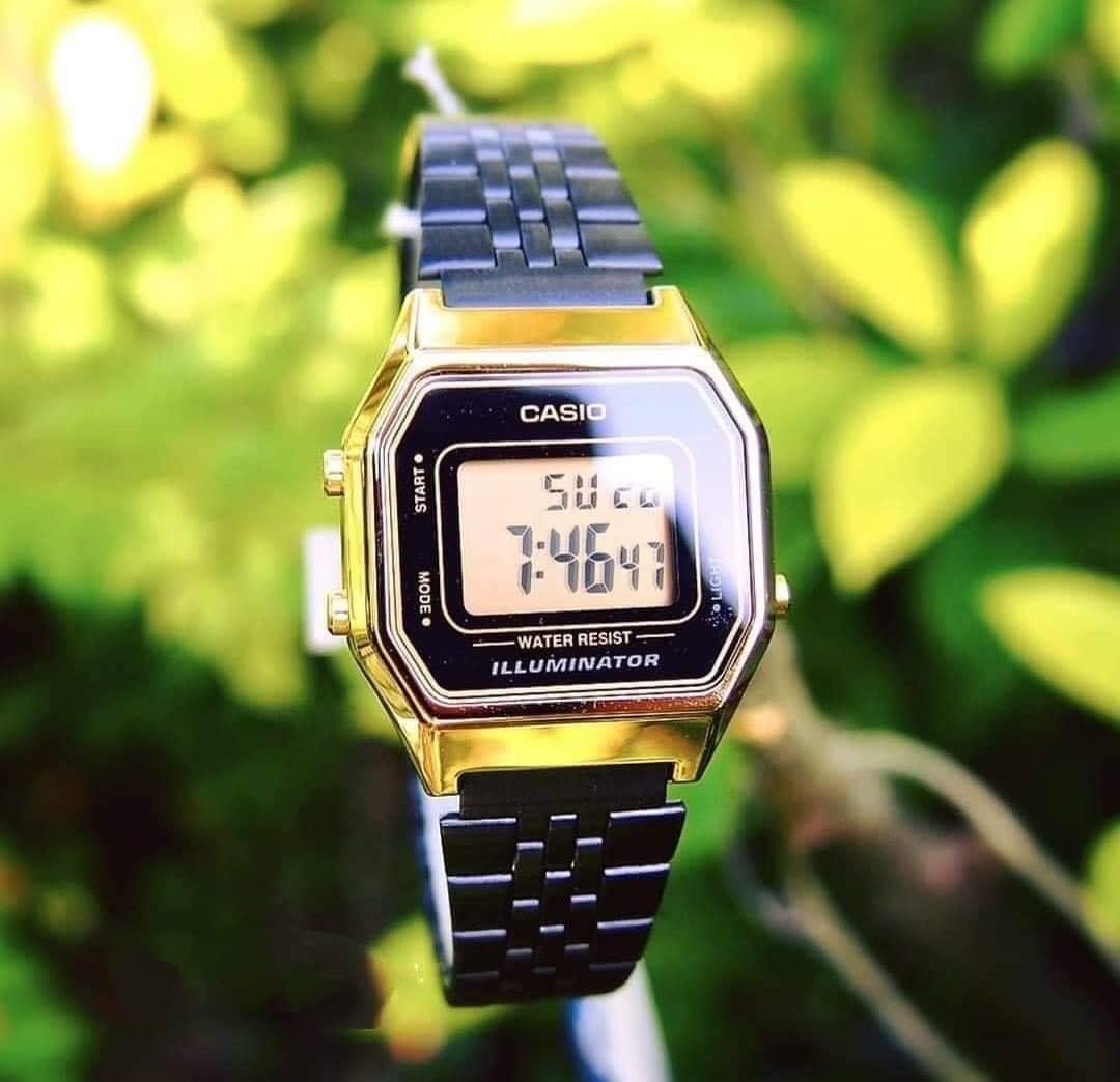 Đồng Hồ Nữ Dây Kim Loại Casio Nữ LA680WEGB-1B | LA680WEGB-1BDF