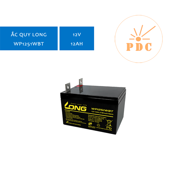 ẮC QUY LONG 12V-12Ah WP1251WBT - (PDC-TECH)