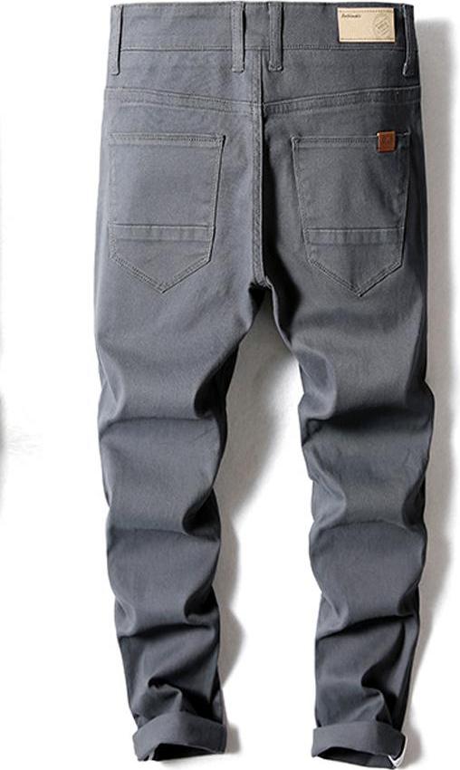 Quần Nam Kaki ống ôm dễ phối đồ với viền lai 2 bên cá tính-0294113