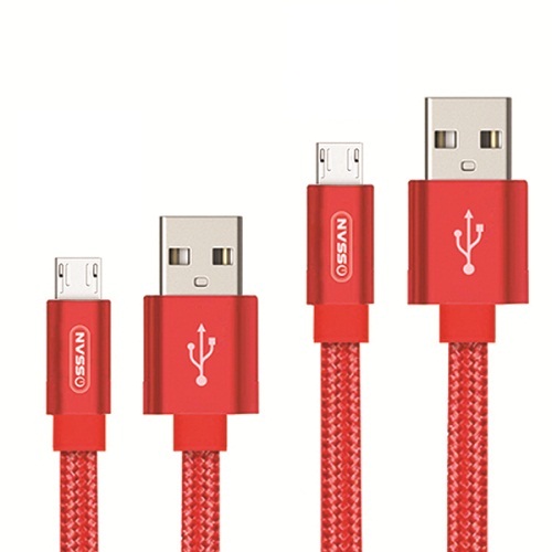 Combo 2 dây sạc nhanh dạng dẹt Micro USB dài 30cm và 1,5m D7M - Ossan - Hàng chính hãng