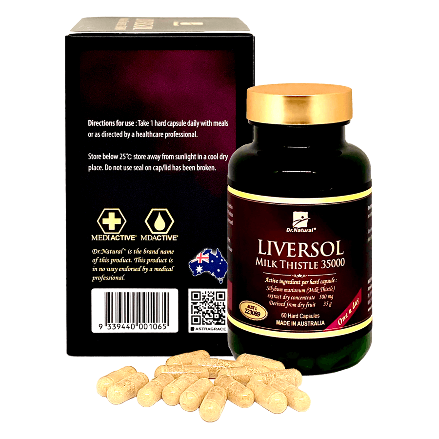 DR NATURAL LIVERSOL MILK THISTLE 35000 60 VIÊN