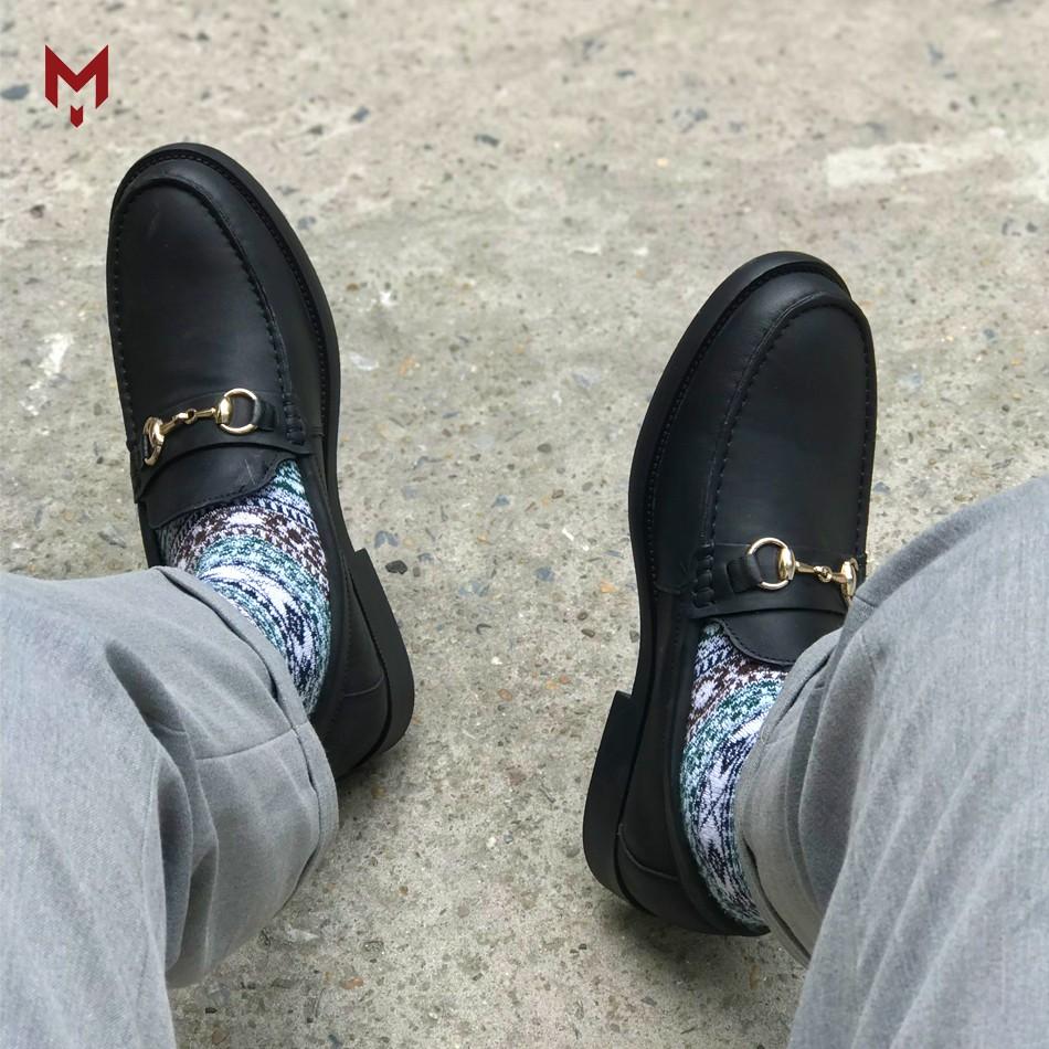 Giày lười tây công sở nam Horsebit Loafer MAD da bò cao cấp thời trang giá rẻ uy tín