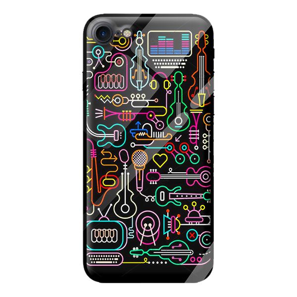 Ốp lưng kính cường lực cho iPhone 8 MÀU SẮC 9 - Hàng chính hãng