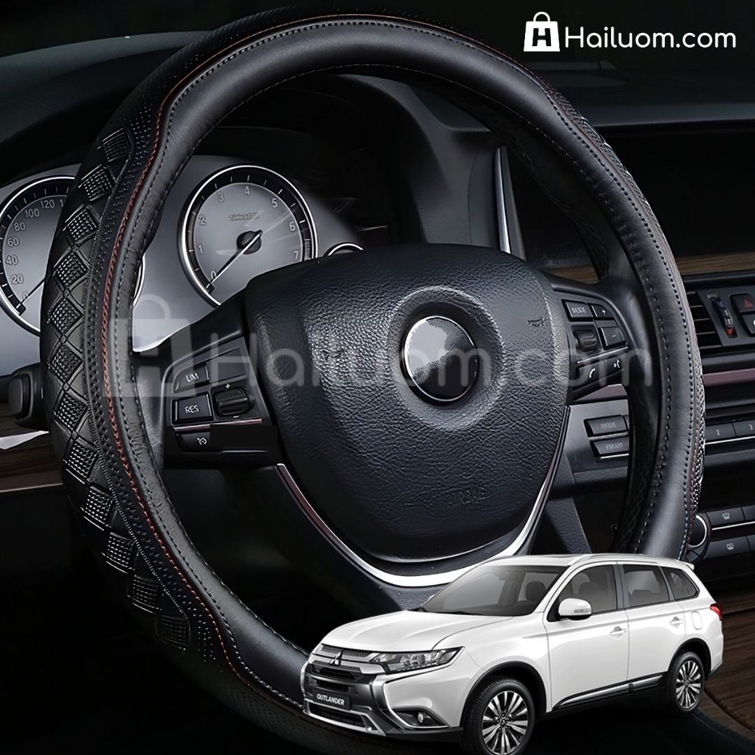 Bọc Vô Lăng ô tô cho MITSUBISHI OUTLANDER Da Thật Cao Cấp 4 Mùa