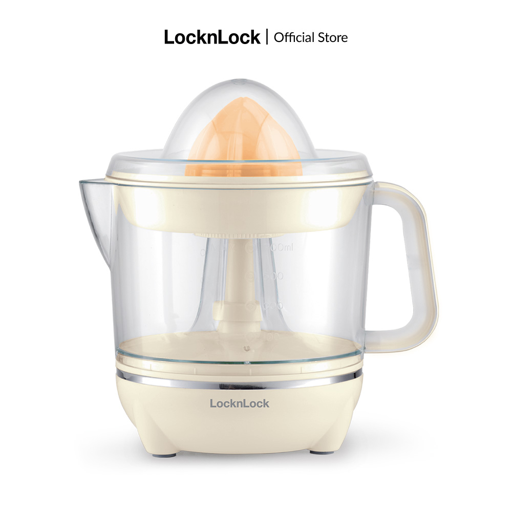 Máy Vắt Cam Lock&amp;Lock 700ml màu trắng ngà EJJ231IVY - Hàng Chính Hãng, Xoay Ép 2 Chiều Cho Nhiều Nước Cam, Bảo Hành 24 Tháng - JoyMall