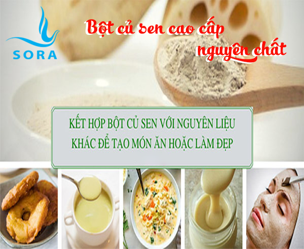 Sora Bột củ sen cao cấp nguyên chất