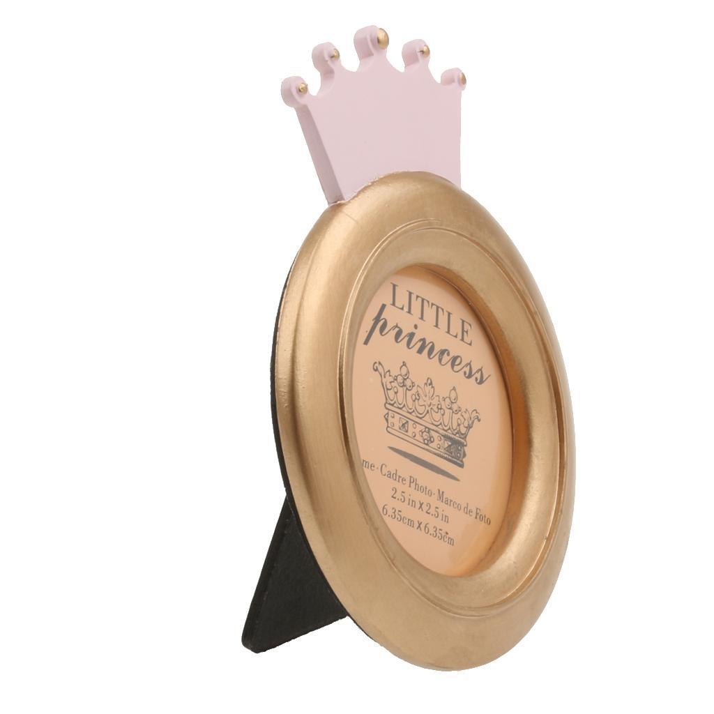 Decorative Crown Shape Baby Round Photo Frame Home Decor Baby Shower Gift