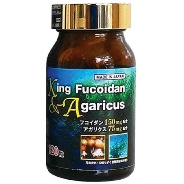 viên uống King Fucoidan Agaricus - Hỗ trợ ngăn ngừa bệnh ung thư (Hộp 120 viên)