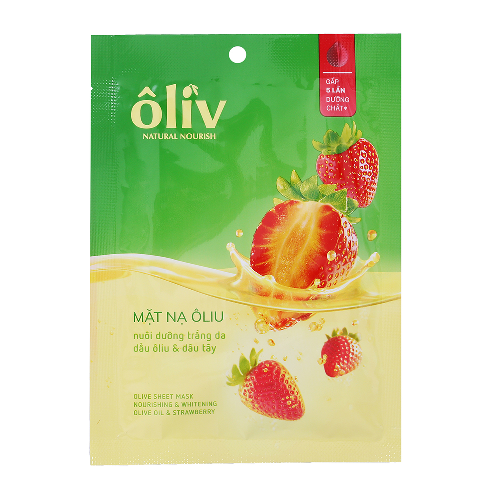 Mặt Nạ Nuôi Dưỡng Trắng Da Dầu Ôliu Và Dâu Tây Ôliv 20G
