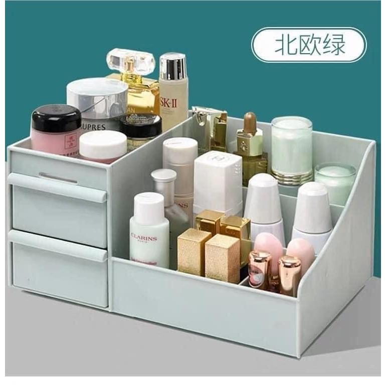 Kệ mỹ phẩm nhựa 3 tầng đa năng có ngăn kéo tiện dụng