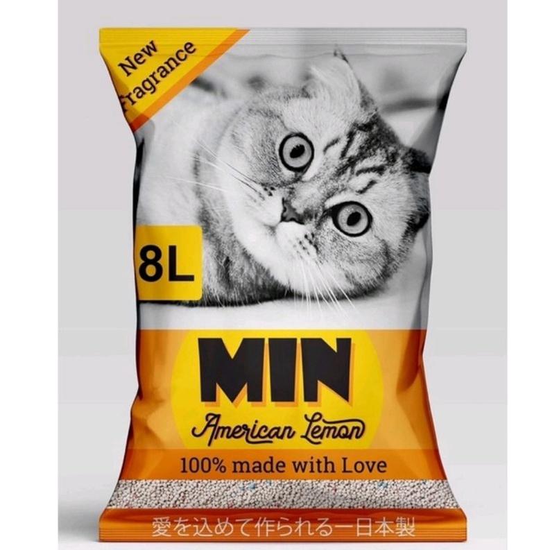 Cát Min 8L-Cát vệ sinh cho mèo công nghệ Nhật siêu vón, khử mùi