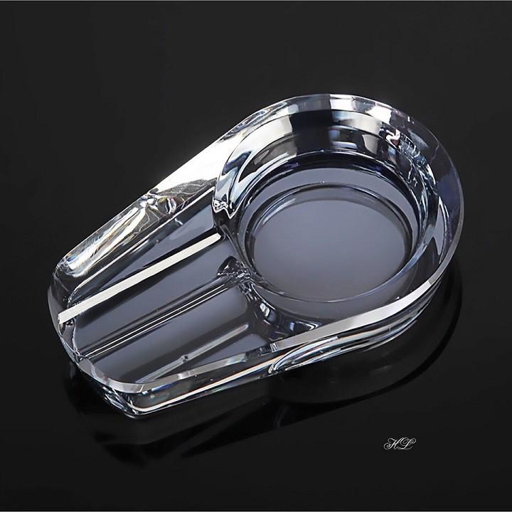 Gạt tàn Cigar thủy tinh nguyên khối cao cấp