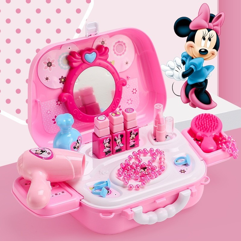 DISNEY - EODS008-933A Bộ túi xách làm đẹp Minnie (KT 25x10x19cm)
