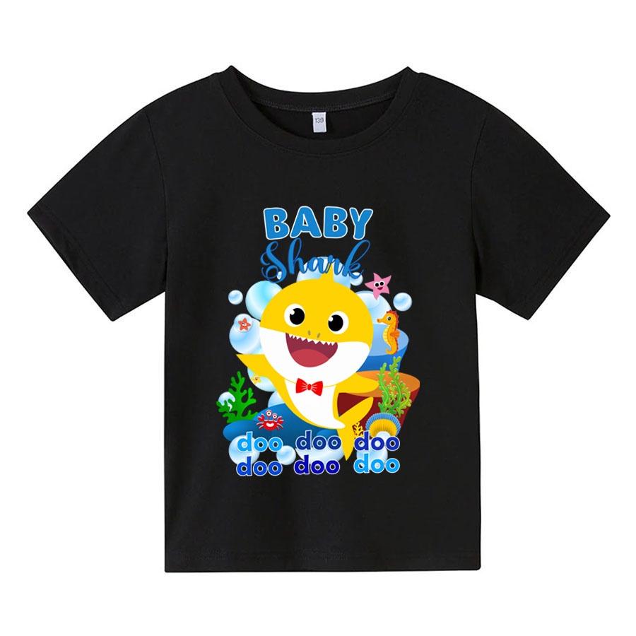 Áo thun trẻ em BABY SHARK 3, 4 màu, có size người lớn, Anam Store