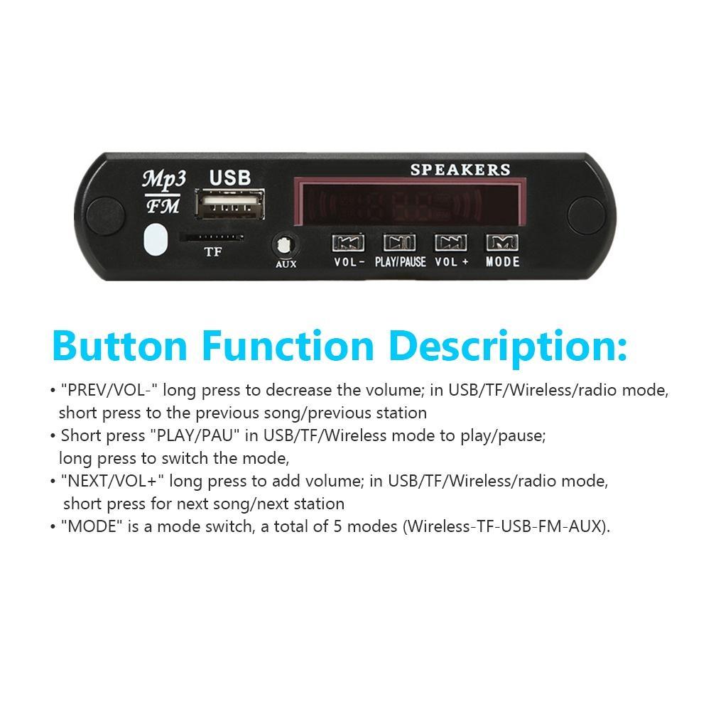 Bảng Mạch Giải Mã Âm Thanh 2x60w Bluetooth 5.0 2x60w Kèm Điều Khiển Từ Xa