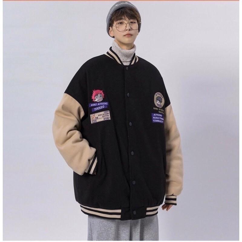 Áo Khoác Cardigan In Cậu Bé N BOMBER TEEN Tay dài form rộng Ulzzang/Nam nữ unisex Ulzzang KUN