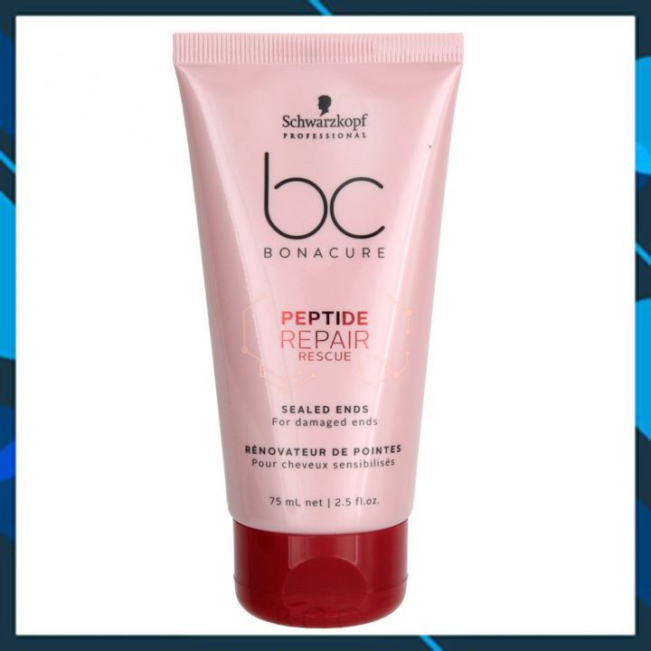 Dưỡng chất suôn mượt cho tóc khô hư tổn chẻ ngọn Schwarzkopf BC Bonacure Peptide Repair Rescue Sealed Ends 75ml