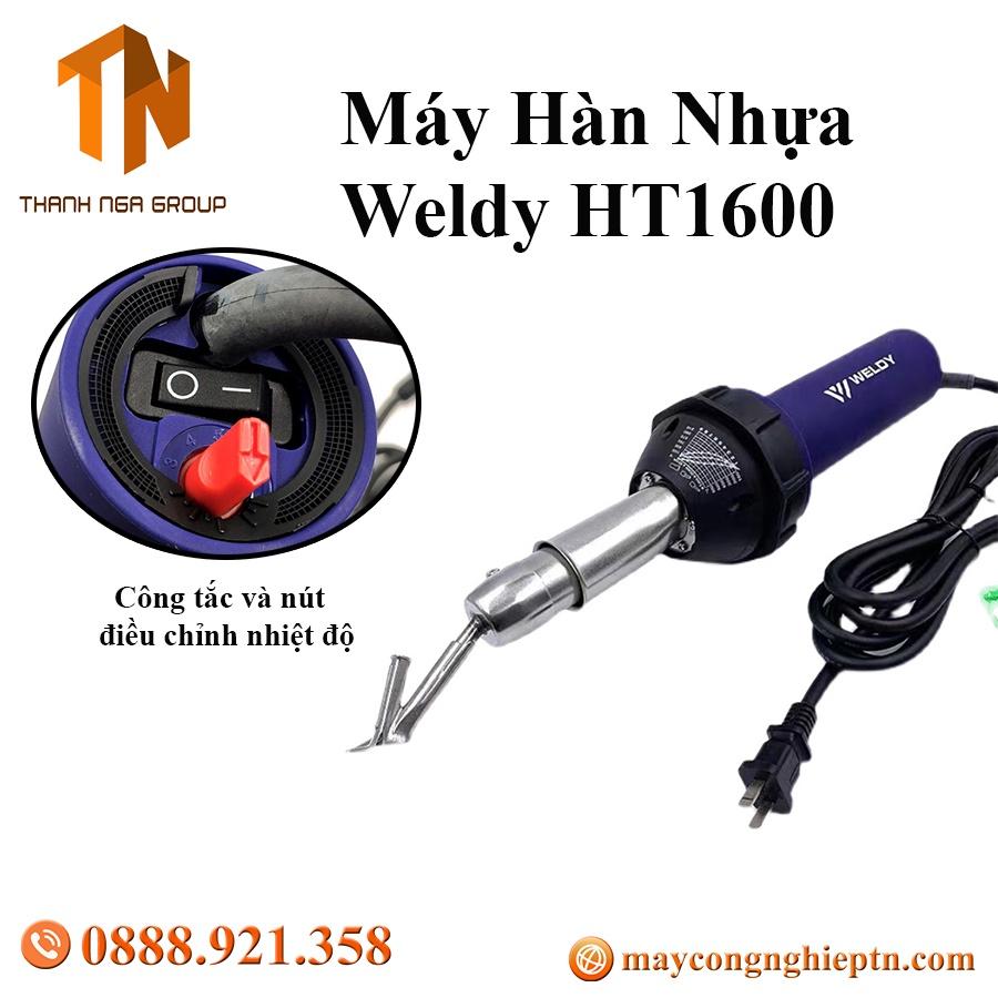 Máy hàn bạt nhựa cầm tay weldy HT1600 | Máy hàn bạt HDPE | Máy hàn nhựa | Máy vá bạt ao tôm | Máy hàn bạt weldy