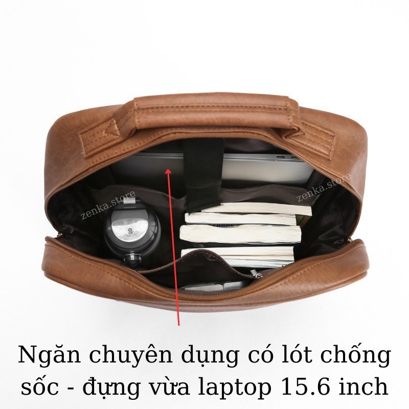 Balo Da Đựng Laptop 15.6 Inch Nhiều Ngăn Rộng Rãi Rất Tiện Dụng ZBL04