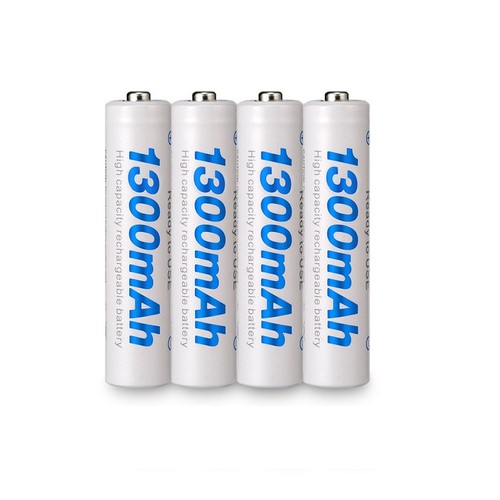 Hàng chính hãng - Bộ 04 viên Pin sạc AAA BESTON dung lượng lớn 1300mah (Tặng hộp đựng)