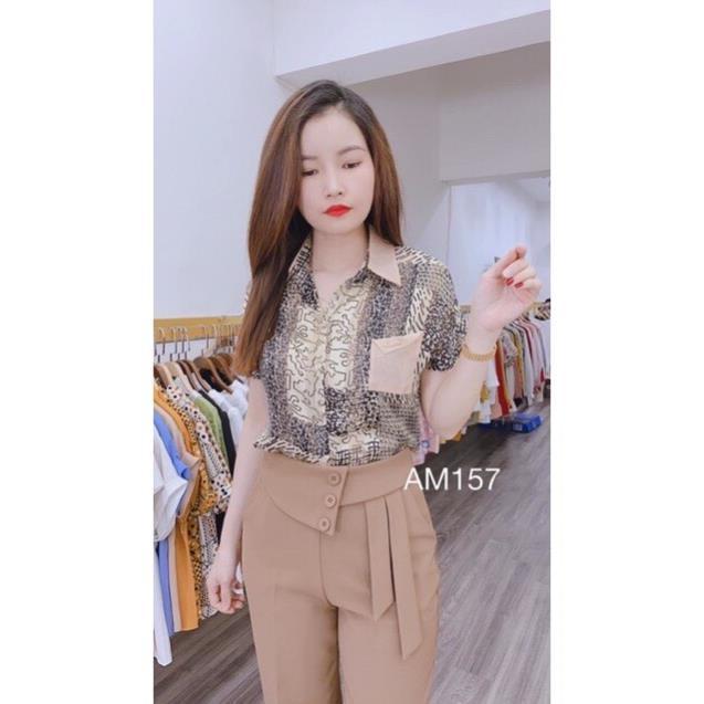 QUẦN BAGGY TÂY 3 KHUY VẠT LỆCH CHO BẠN GÁI_MÃ B317