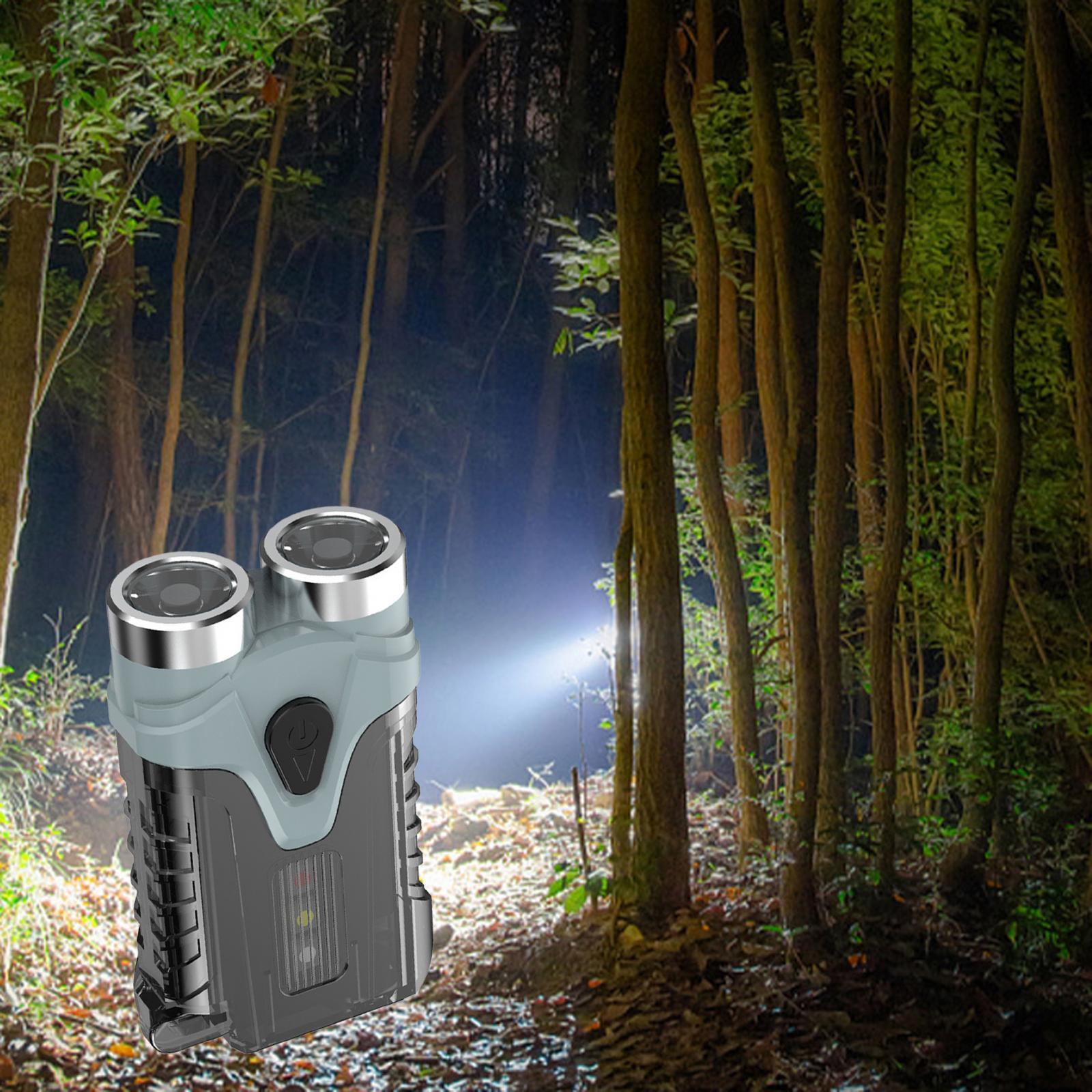 Keychain Flashlight Portable USB Handheld Torch for Outdoor Hiking Emergency