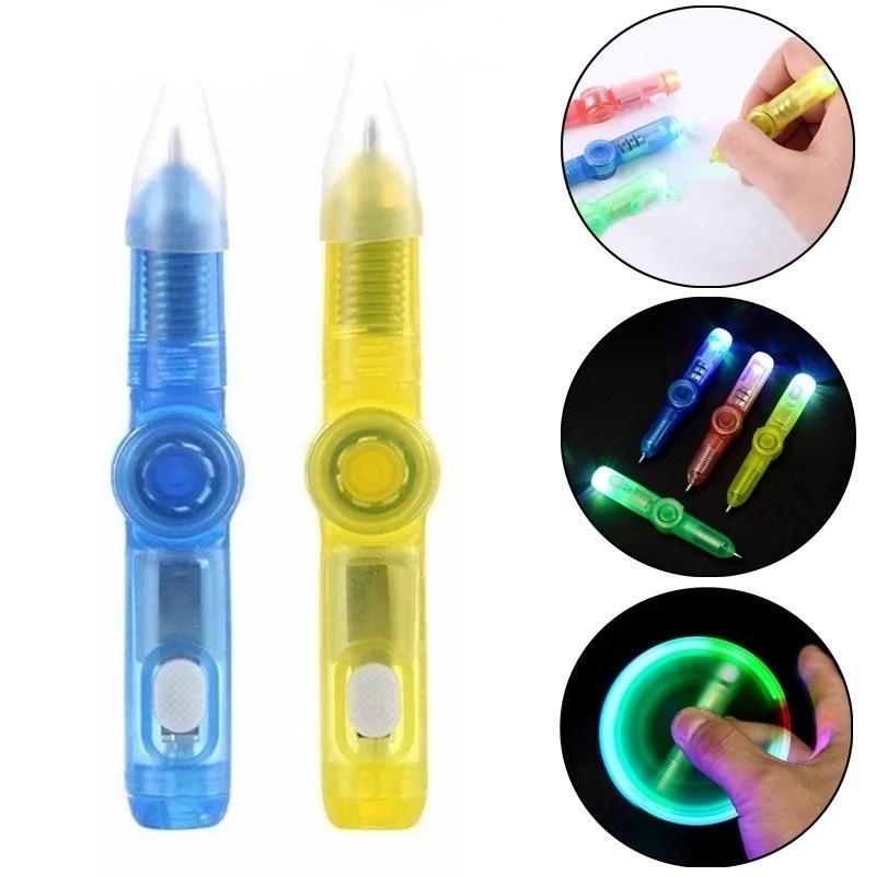 Con Quay Đồ Chơi Spinner Có ĐèN LED GiúP GiảM Stress bút bi viết được