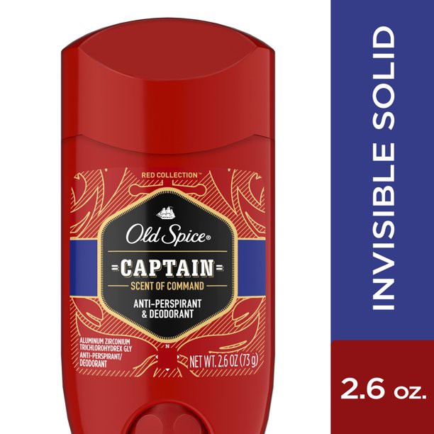 Lăn Khử Mùi Old Spice Red Collection Captain 73Gr (Sáp Trắng)( không tem phụ-không xuất hóa đơn đỏ )