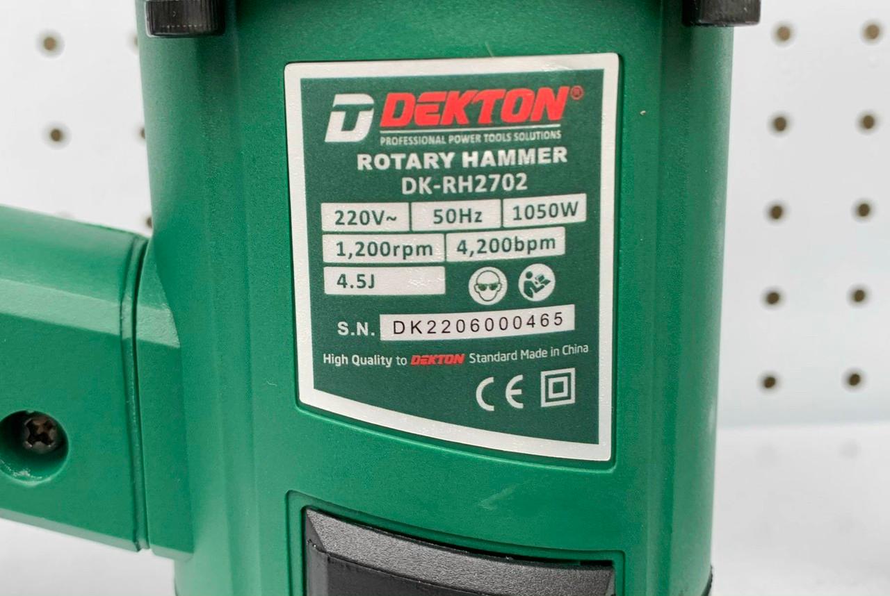 MÁY KHOAN ĐỤC 2 CHỨC NĂNG 1050W DEKTON DK-RH2702 - HÀNG CHÍNH HÃNG