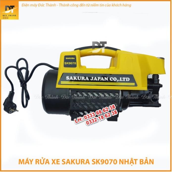 Máy rửa xe áp lực cao SAKURA 3000W . Nhập khẩu nguyên chiếc.