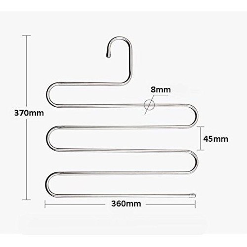 Móc treo quần áo 5 tầng inox thông minh