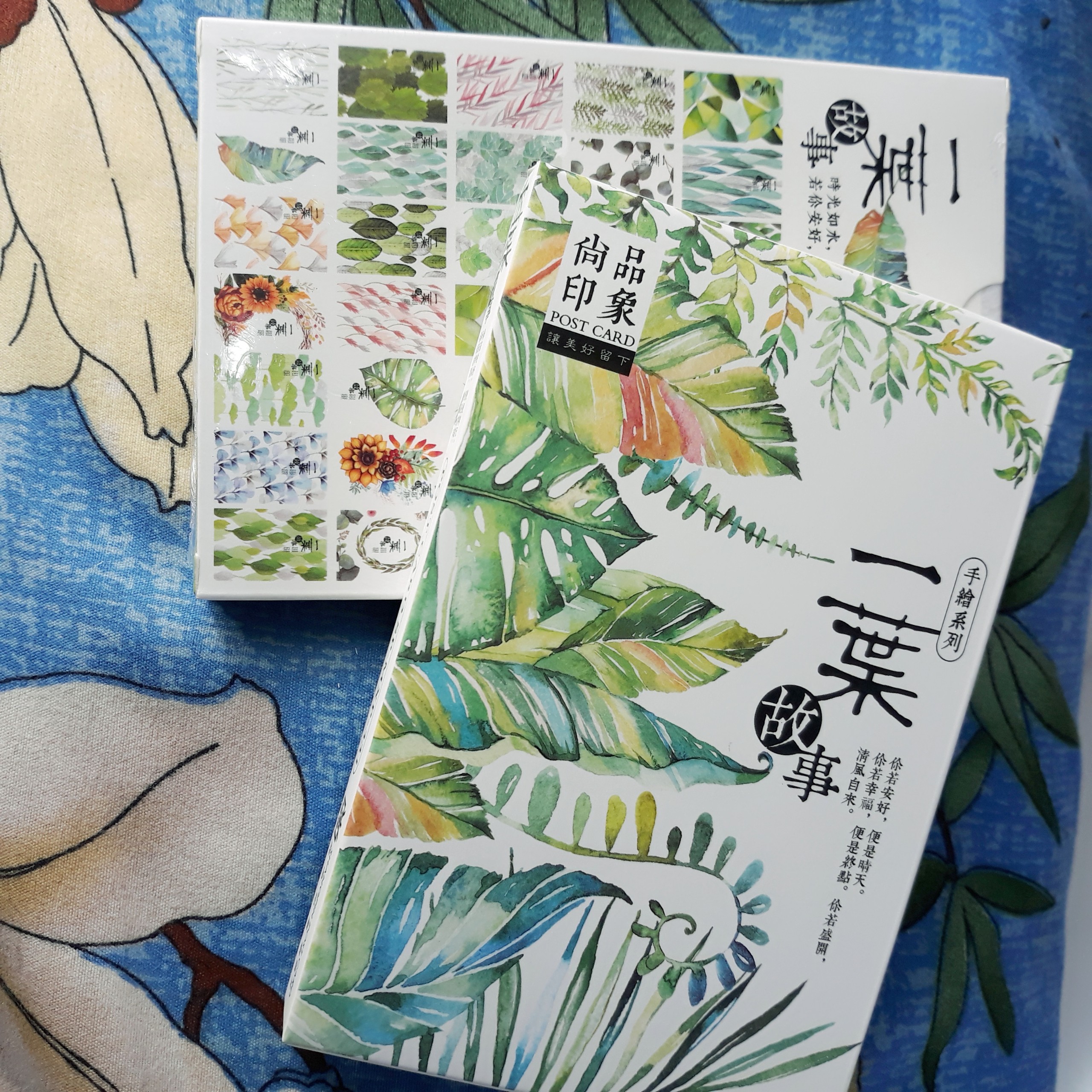 Hộp 36 Post Card Chủ Đề Hoa Lá