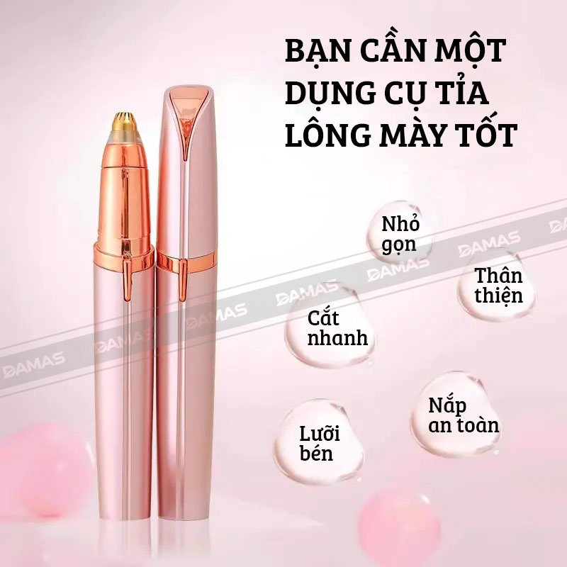 Máy Tỉa Lông Mày Điện Cho Nữ Damas D813 - Sản Phẩm Tiện Lợi - Hàng Chính Hãng