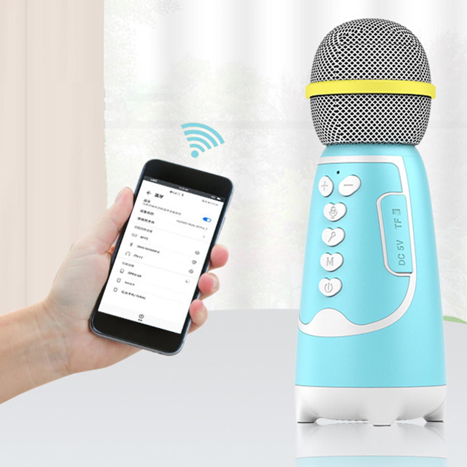 Wireless Bluetooth , Portable Handheld Karaoke Mic Speaker Machine Home Party Birthday for All Smartphones PC