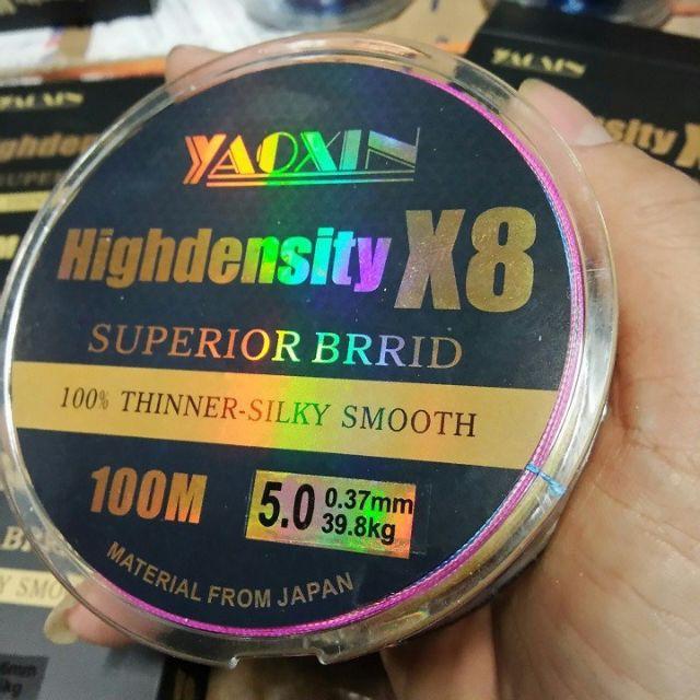 Dây Dù Câu Cá 7 Màu Highdensity X8 Siêu Bền 100M|do cau99|